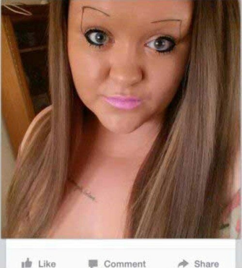 sourcils angle