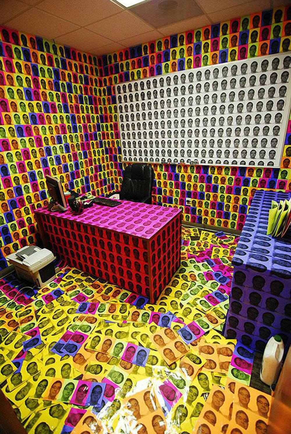 photo patron couleur blague bureau
