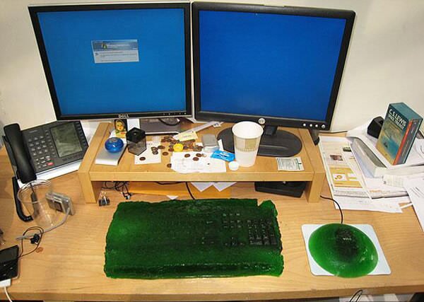 gelée bureau accessoire souris ordinateur