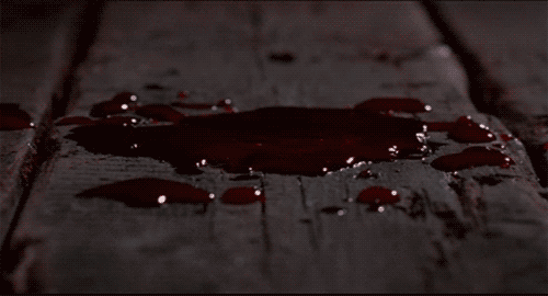goutte sang tomber dramatique gore