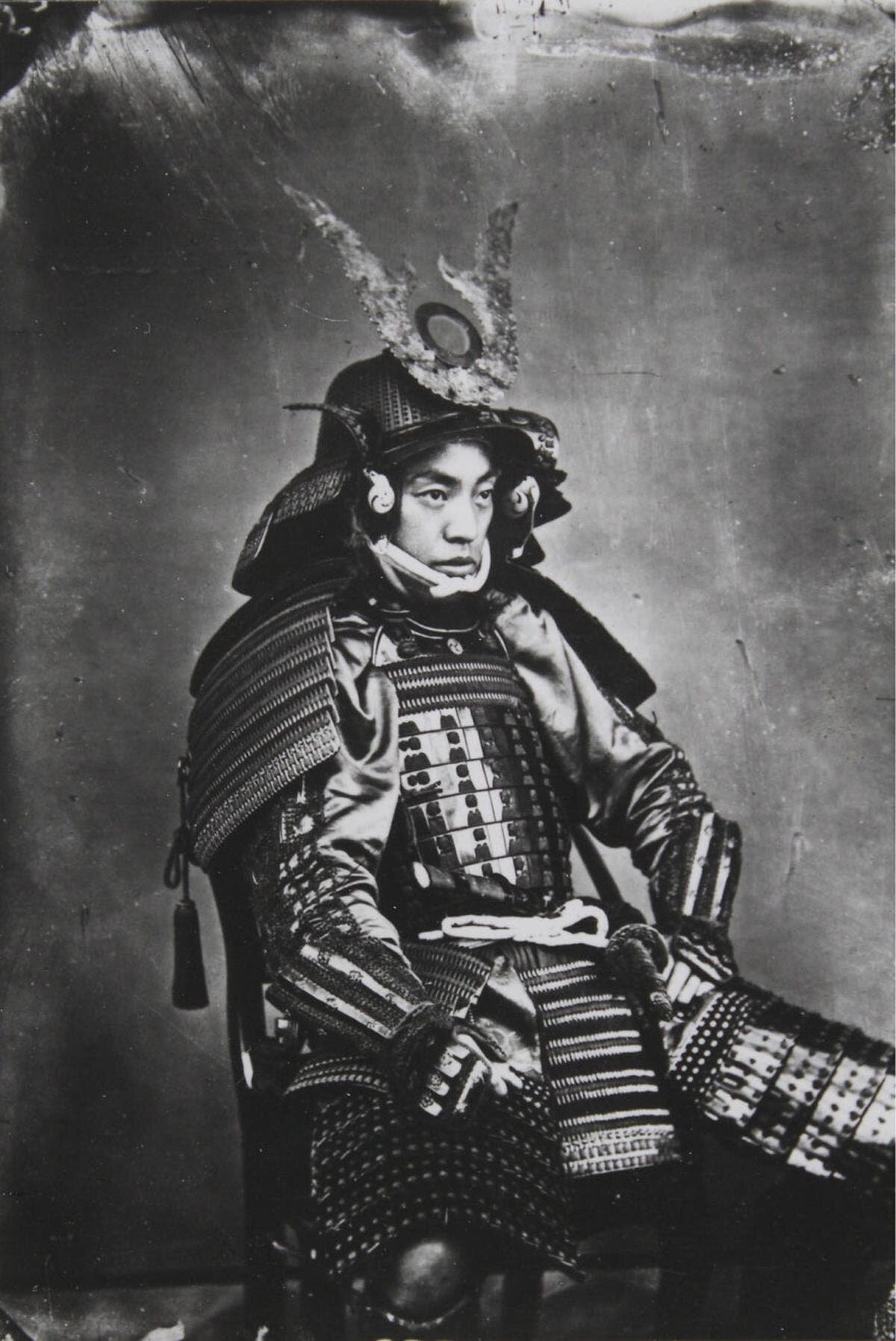 Samourai dernier photo rare Japon Pause caféin couleur