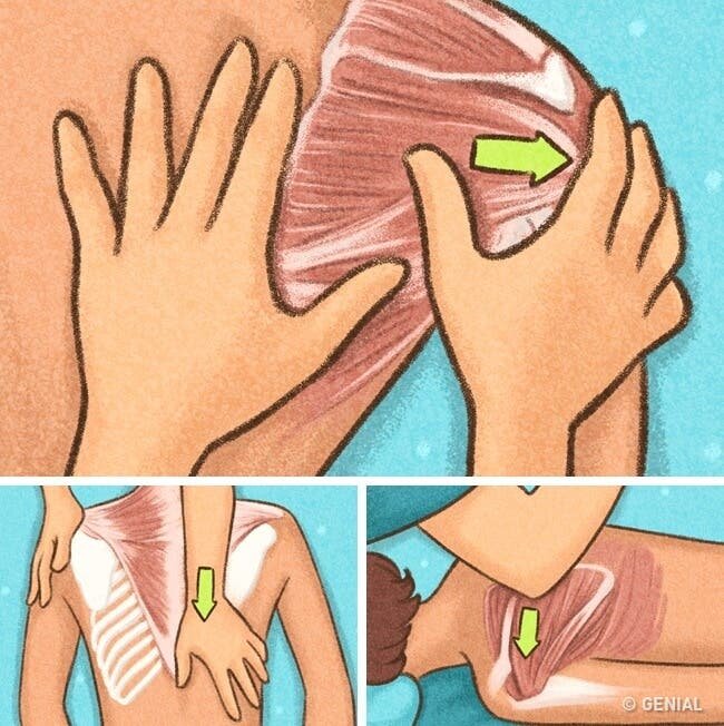 astuce massage épaule et dos