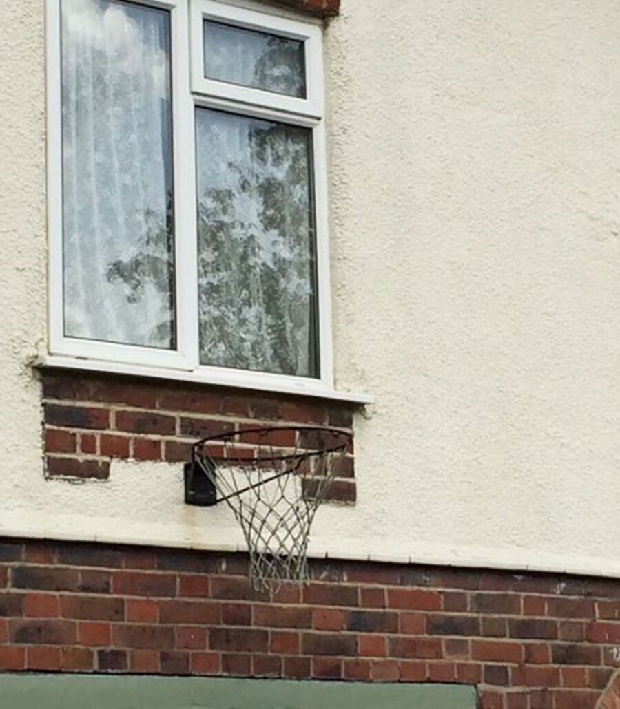 basket, vitre, casser