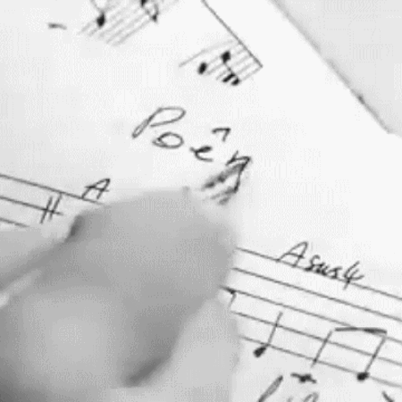poème, écrire, musique, composer