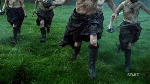 guerriers vikings qui courent