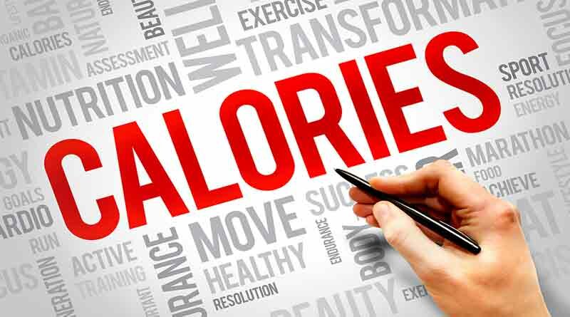 calories écriture rouge