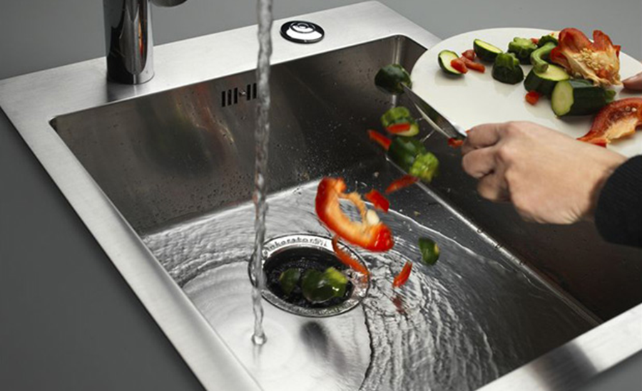 broyeur évier, eau, légumes
