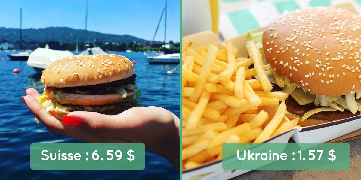 Découvrez le prix d'un Big Mac dans 22 pays du monde