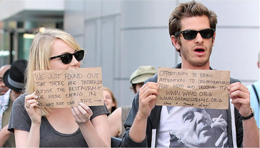 Andrew Garfield et Emma Stone