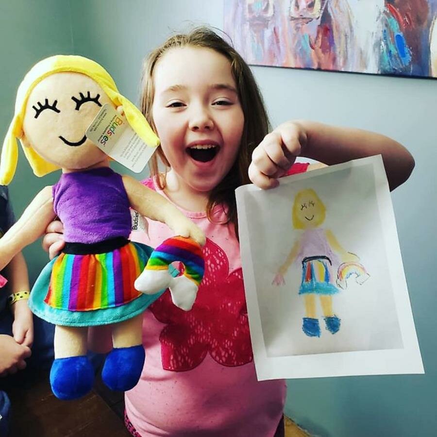budsies, peluche, dessin, poupée