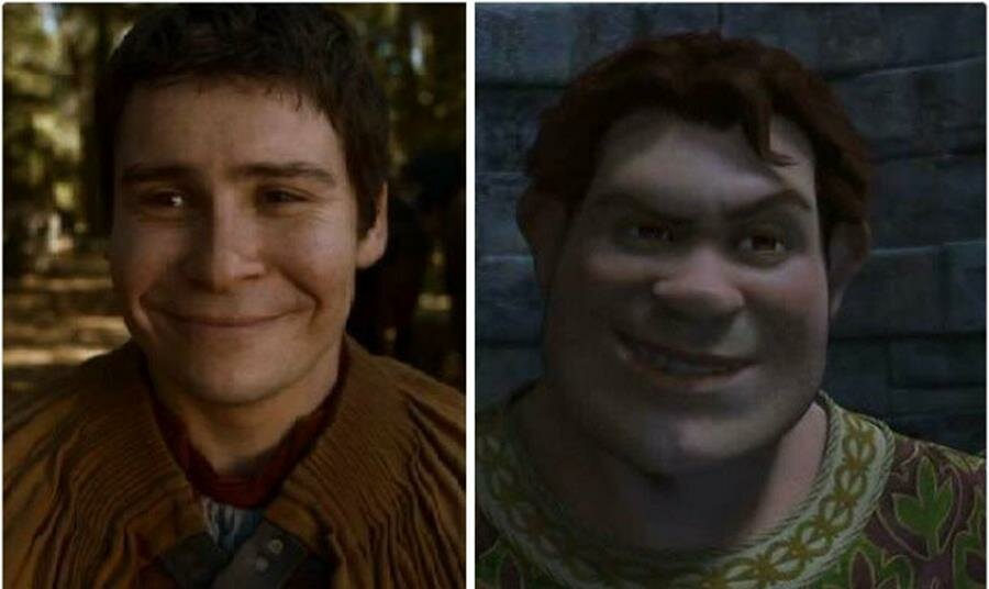 podrick, shrek