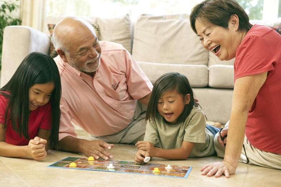 grands-parents, enfant
