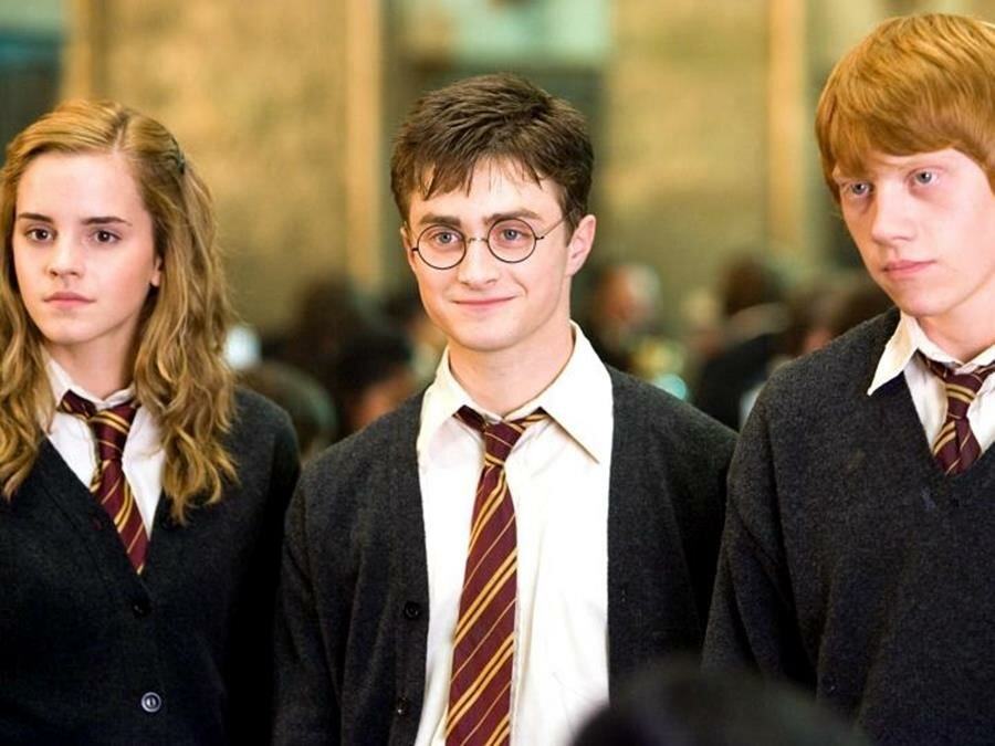 harry potter, ron, hermione