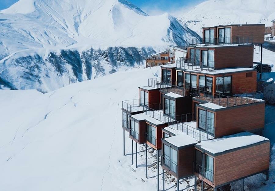 conteners, hôtel