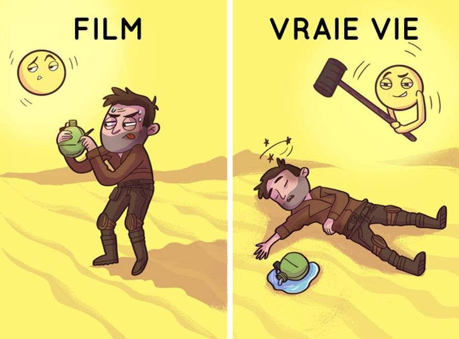 eau, désert, mythe, films