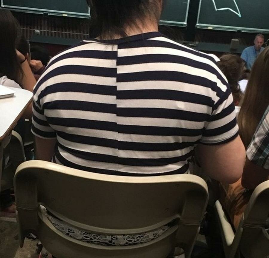 tee shirt, bandes, alignées