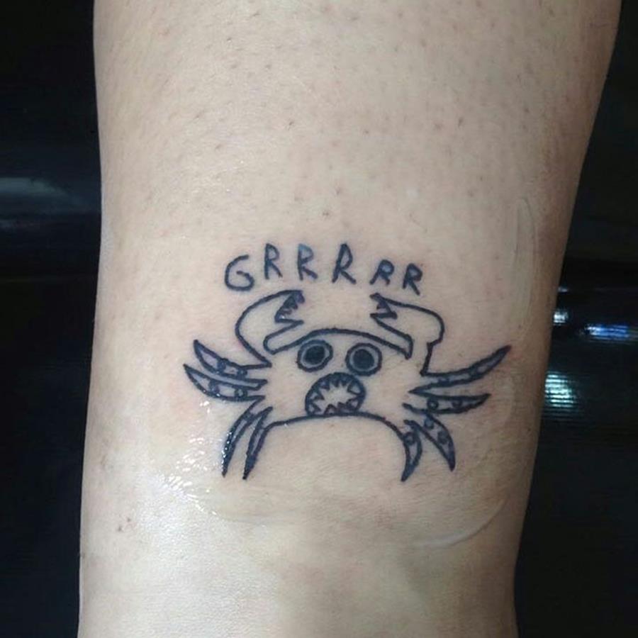 tatouage, helen fernandes, crabe