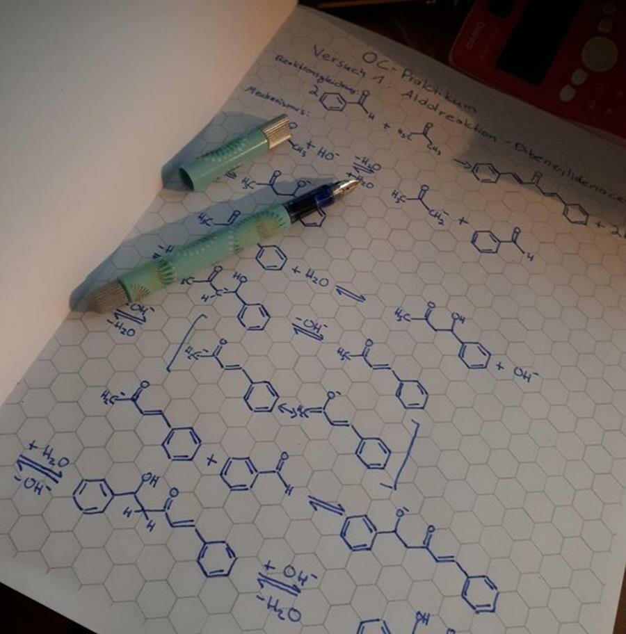 cahier, chimie