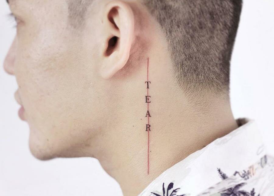 tatouage, simple, épuré