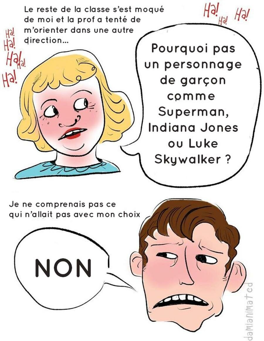 illustration, sexisme, damian alexander