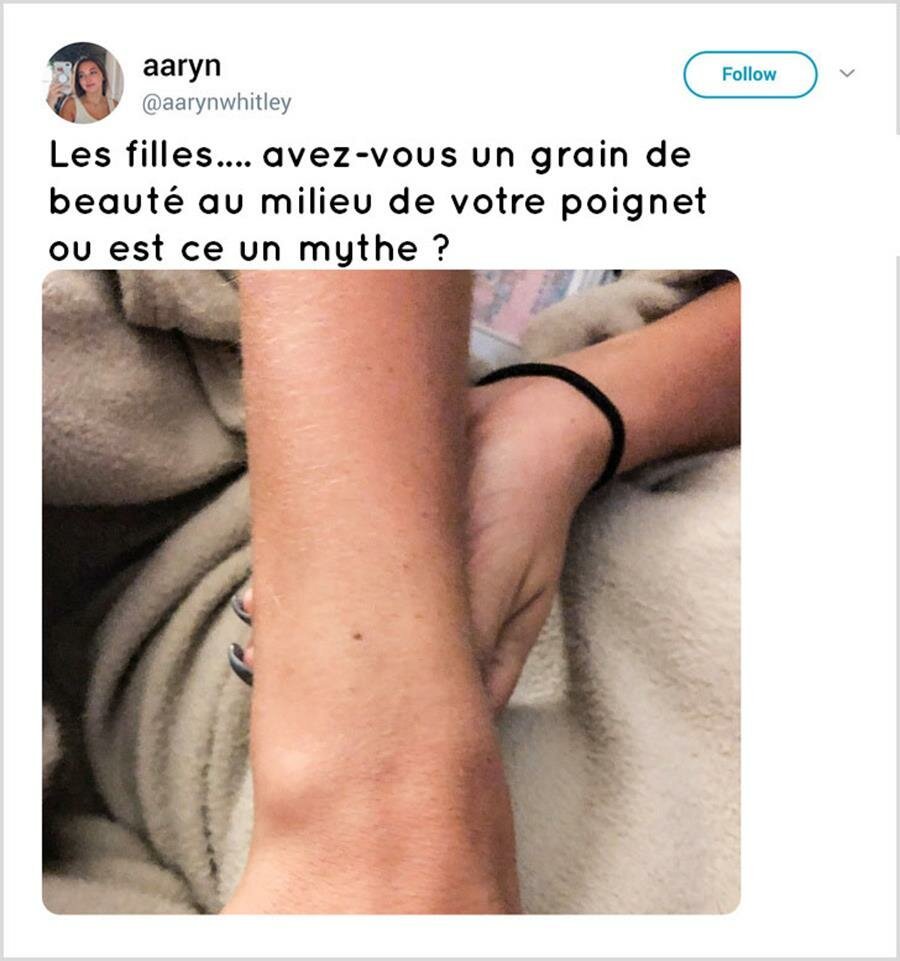 mythe, poignet, tweet