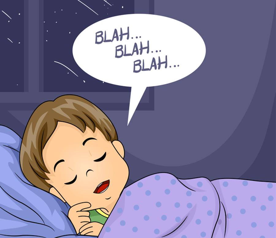 enfant, parler, sommeil