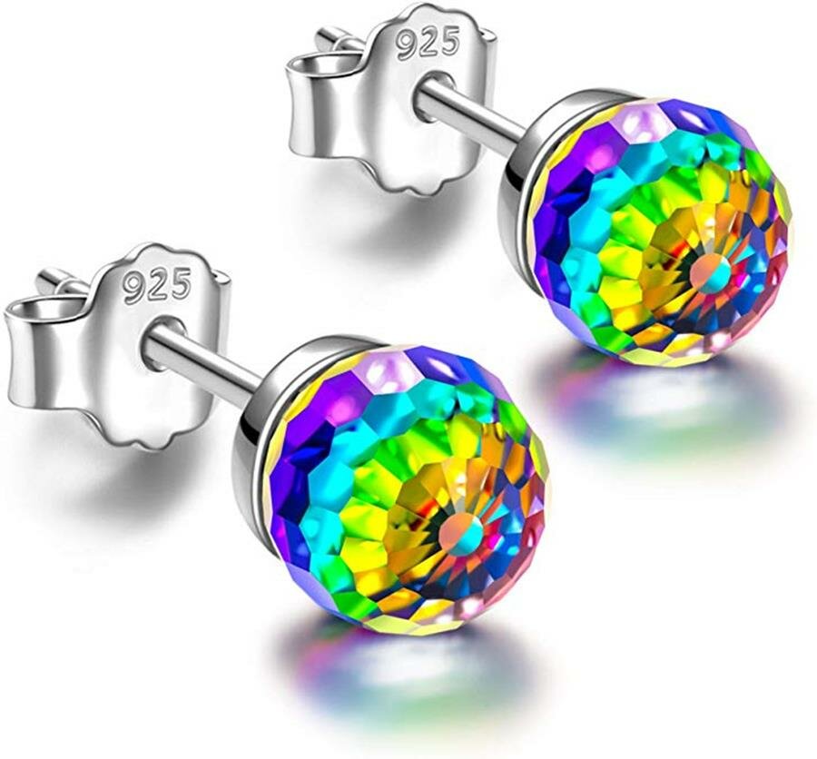 boucles d'oreille, multicolore