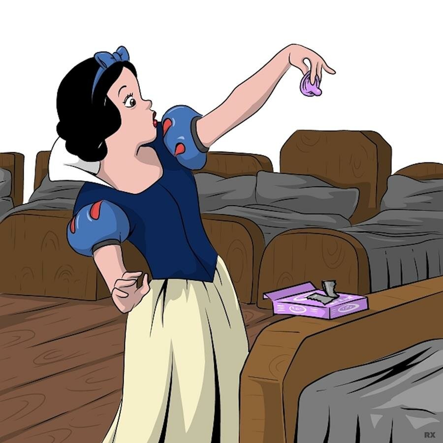 blanche neige, préservatif