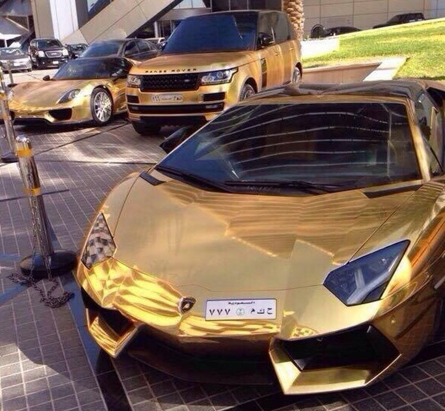 voitures, or, dubaï