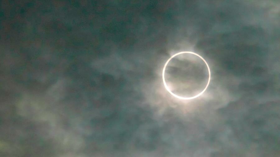 photo, éclipse annulaire