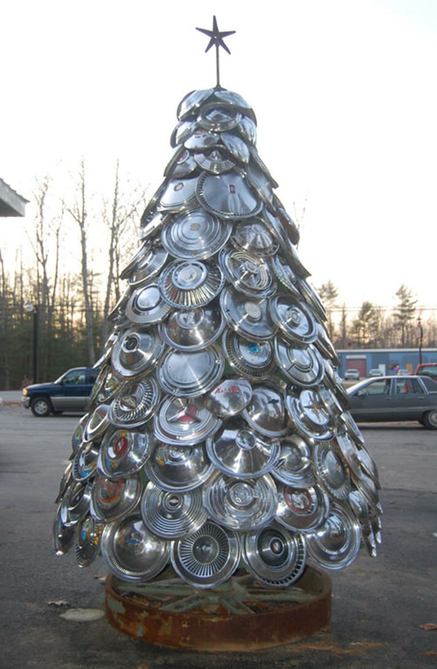 sapin de noël, original, jantes