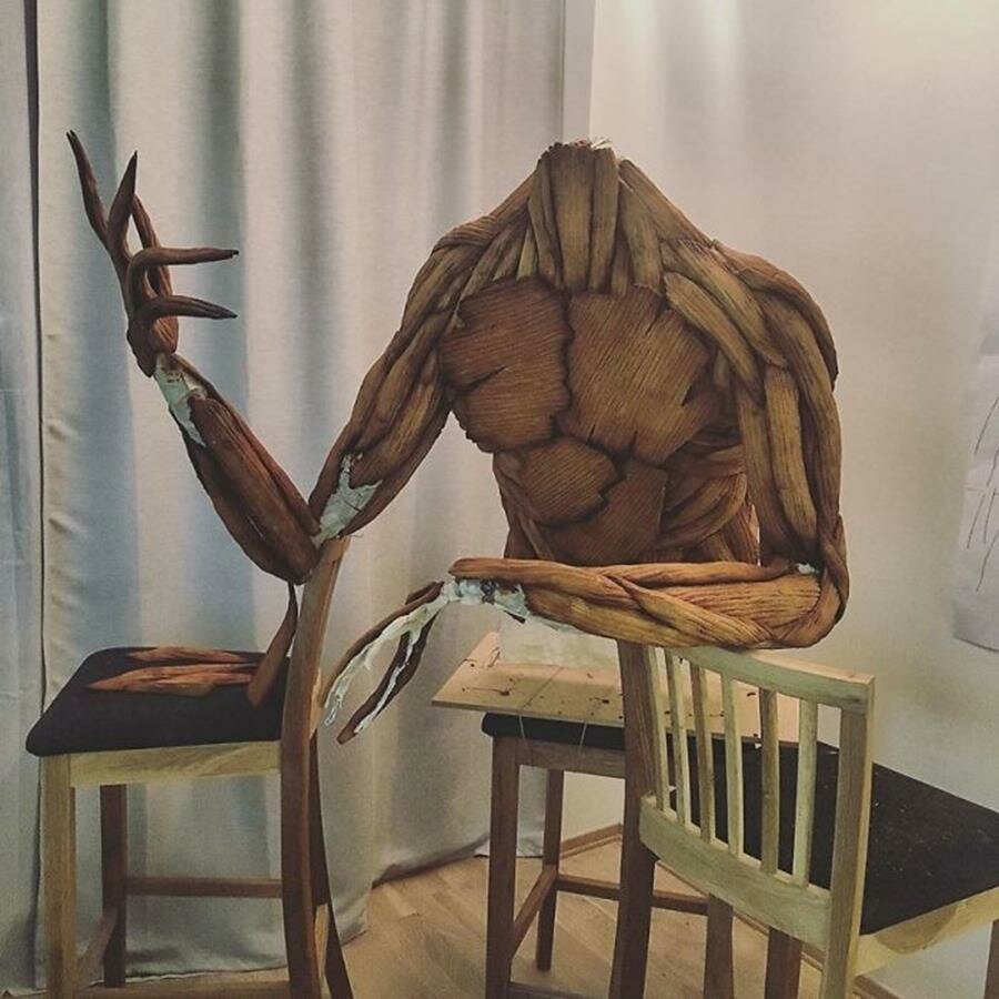 sculpture, pain d'épice, caroline eriksson