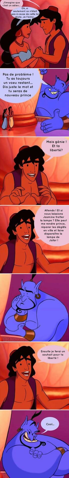 sanespazra, bd, disney, réinventées, réaliste, aladdin