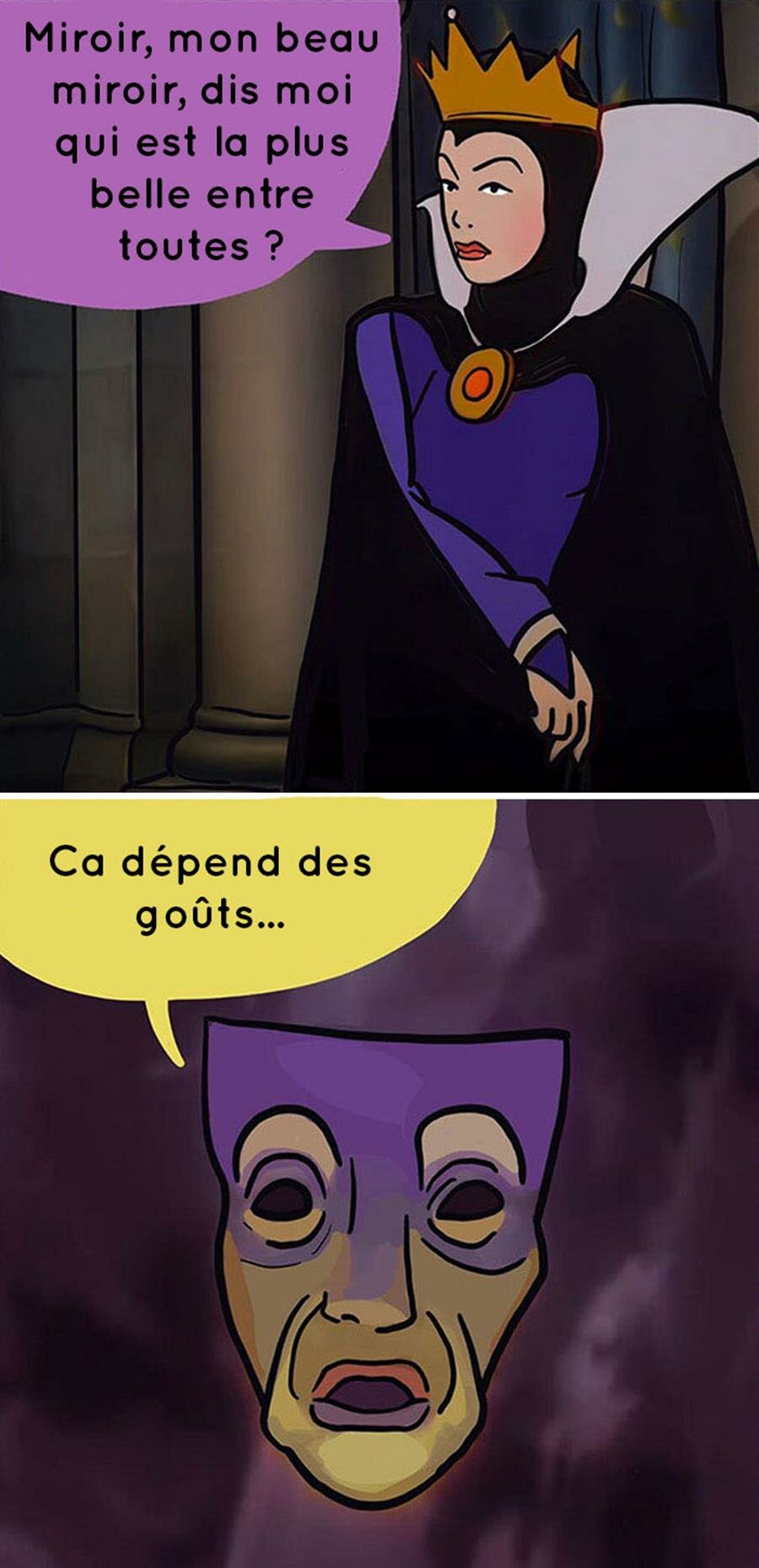 sanespazra, bd, disney, réinventées, réaliste, blanche neige