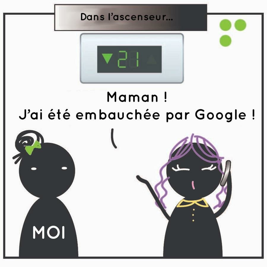bd, conversation, ascenseur, google