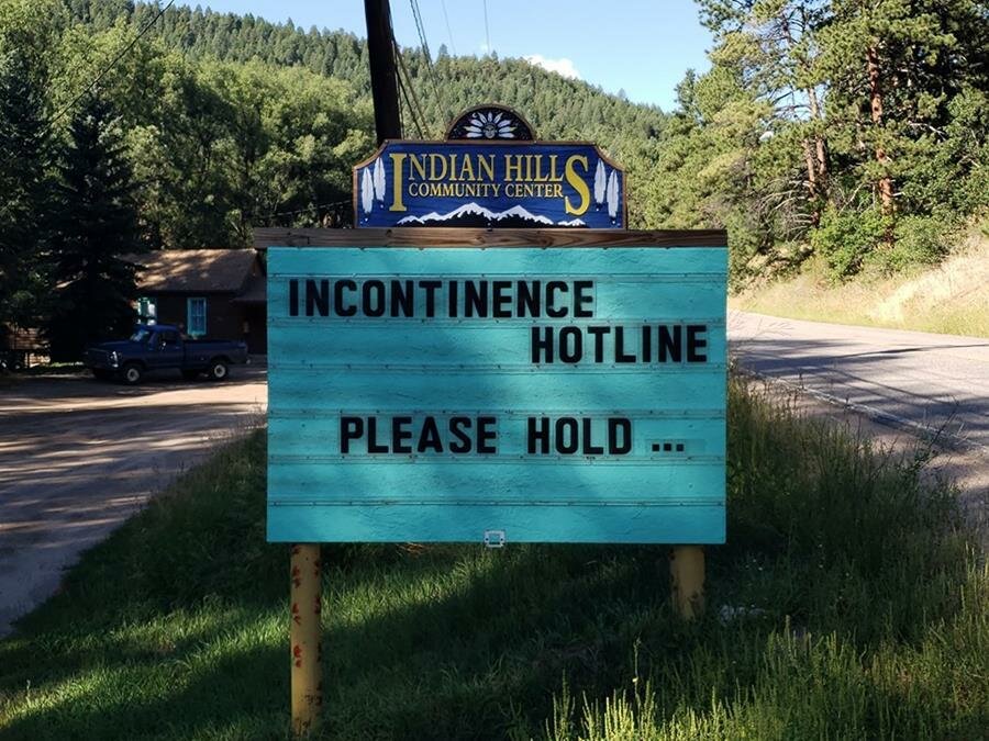 panneau, hilarant, indian hill