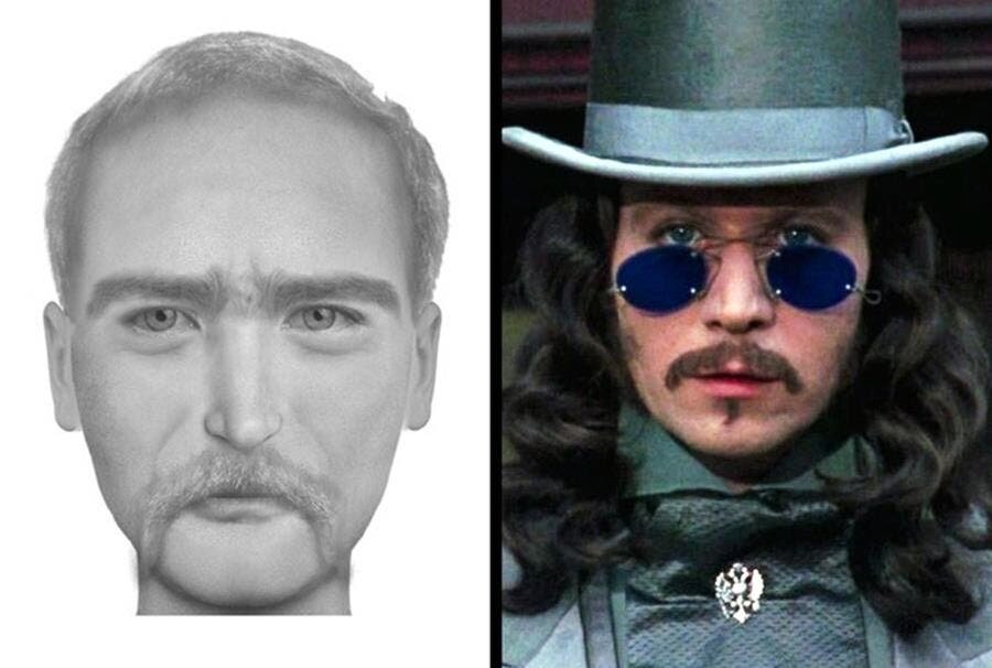 portrait robot, personnage cÃ©lÃ¨bre, brian j. davis, dracula