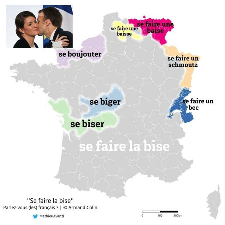 langage, france, carte