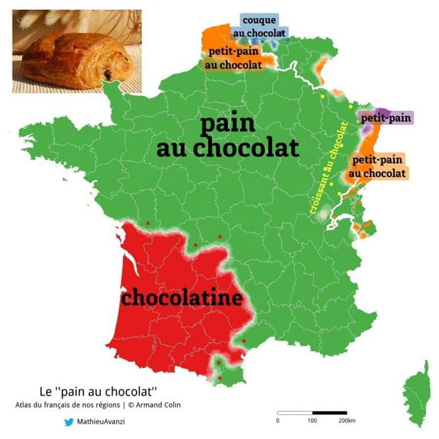 langage, france, carte