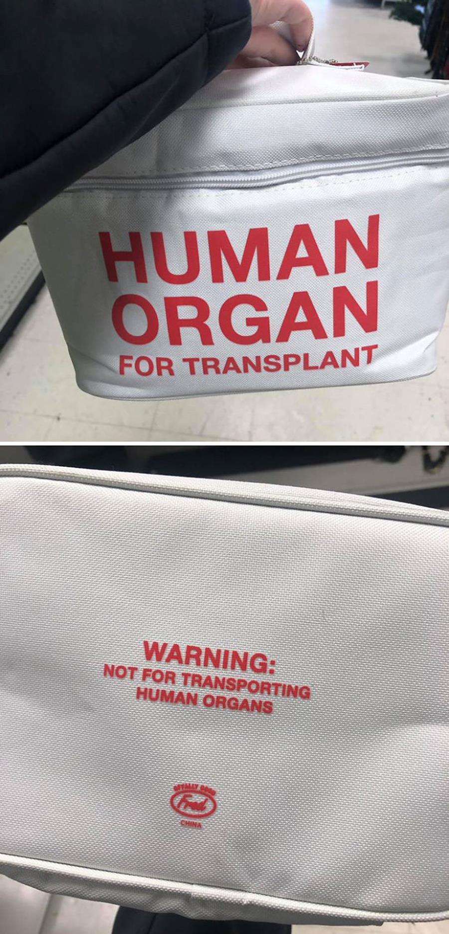 sac, organes humains, transporter