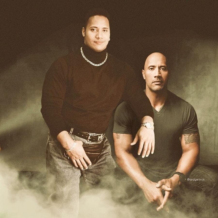 ard gelinck, photo, jeune, dwayne johnson
