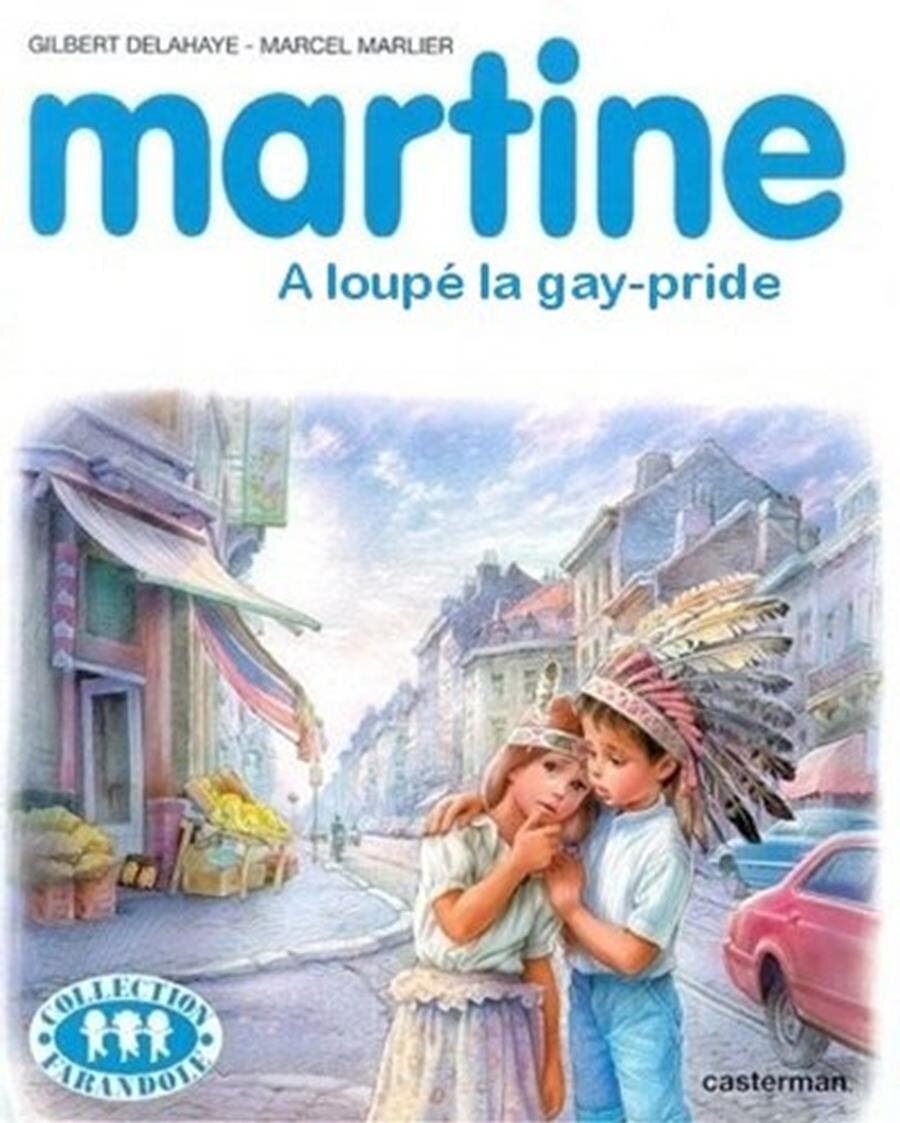 martine, couverture, détournement