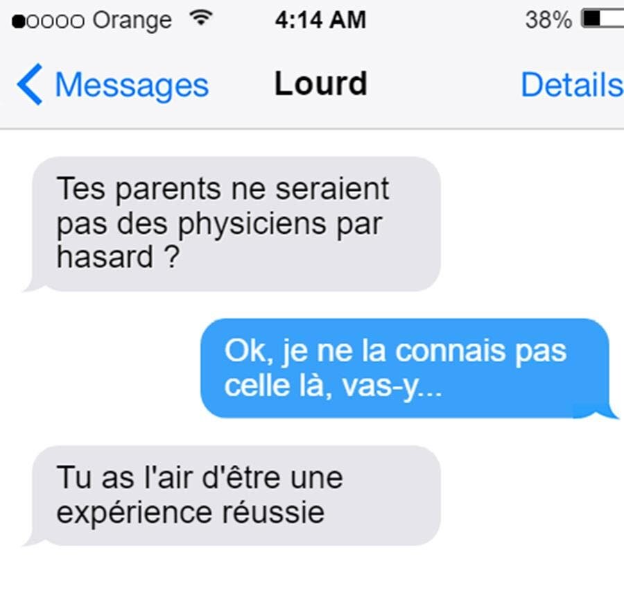 SMS, drÃ´le, capture d'Ã©cran