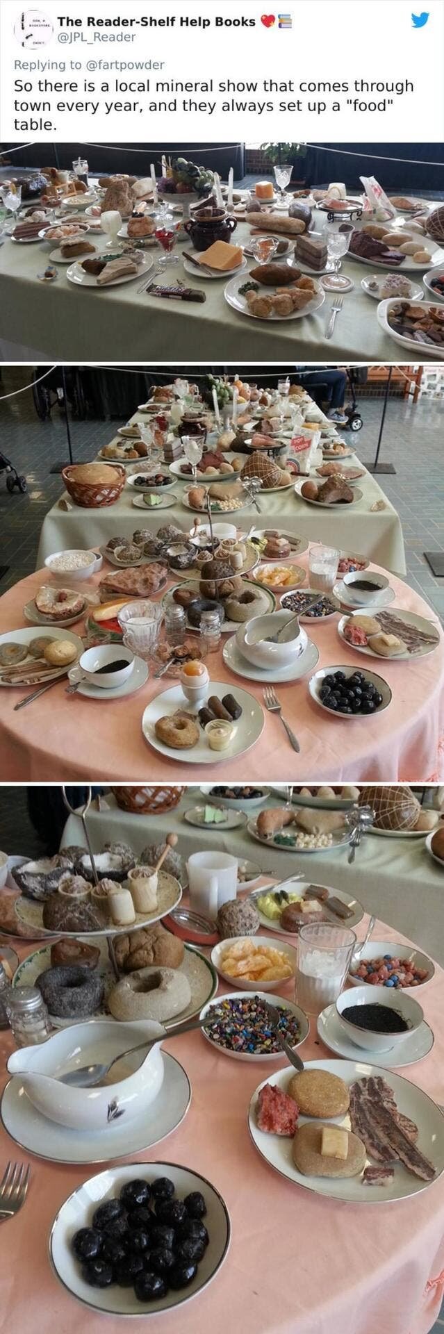 buffet, minéraux, aliments interdits
