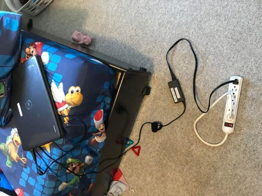 prise, Ã©lectrique, ordinateur