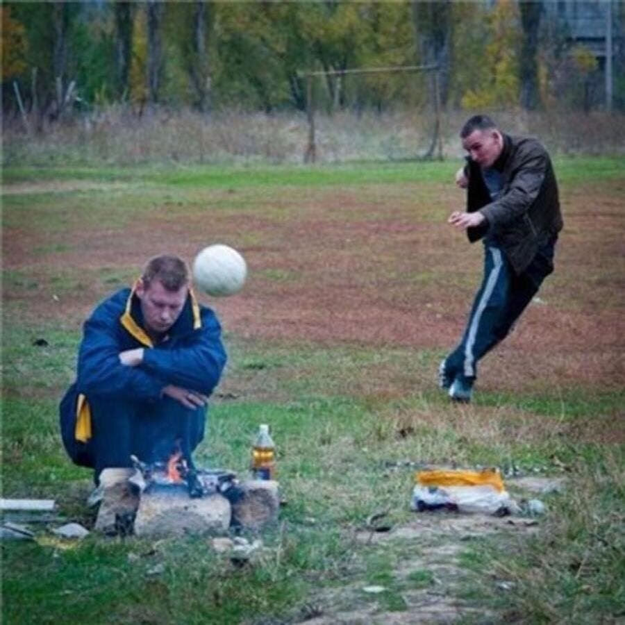 ballon, foot, malchance, karma, humour