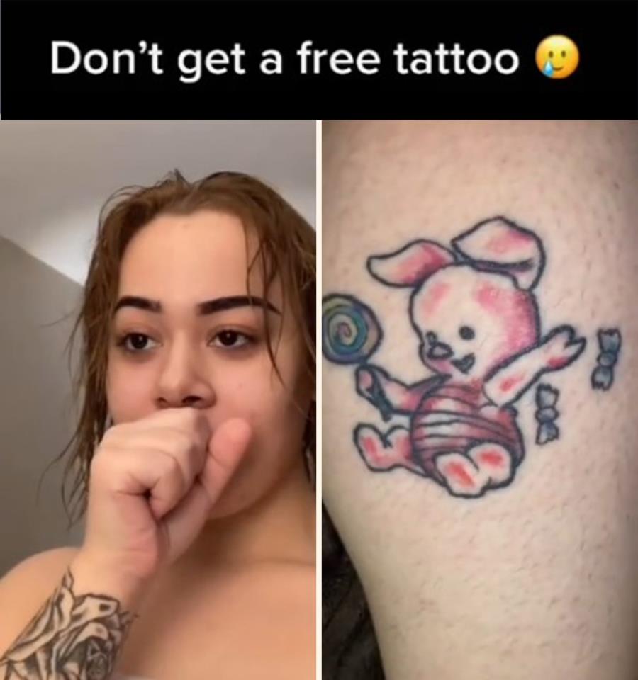 regret, porcinet, gratuit, tatouage