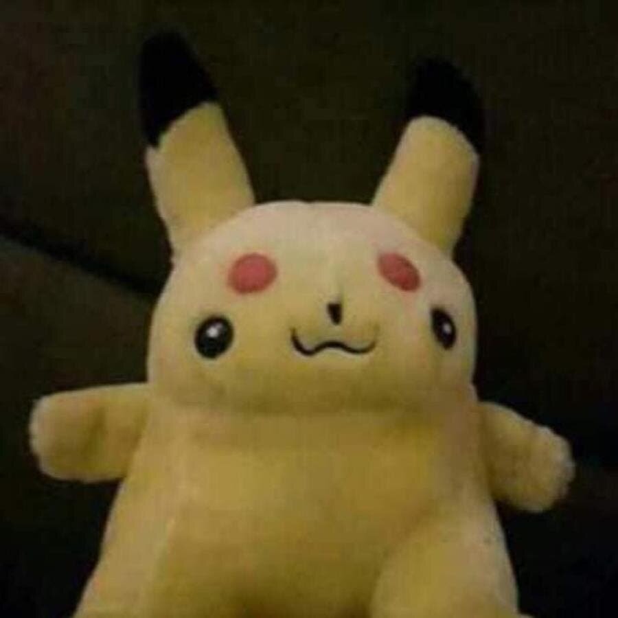 Pikachu, raté, bâclé, humour, jouet, peluche