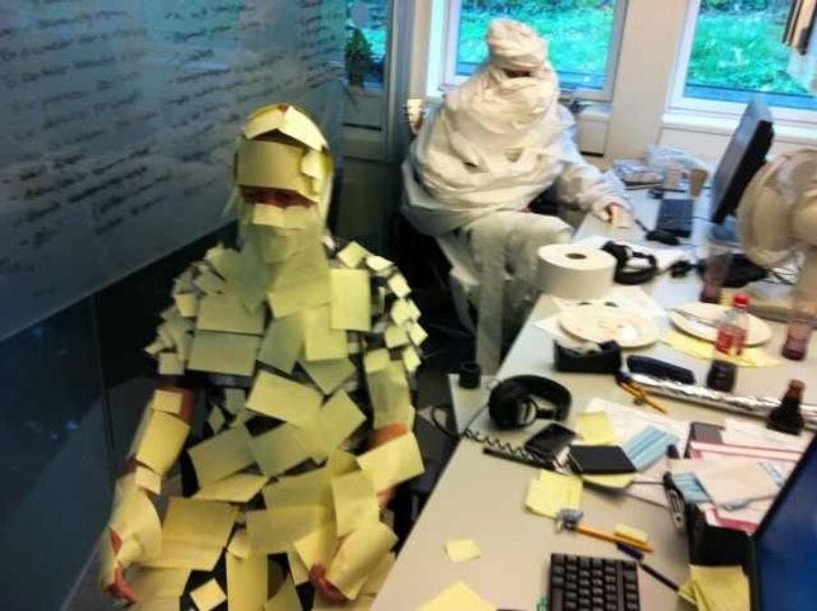 déguisement, bureau, collègue, insolite, humour