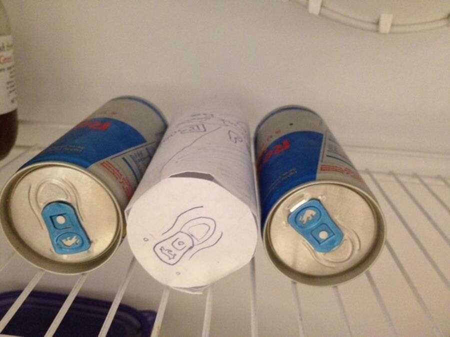 Red Bull, collègue, humour, insolite